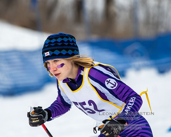 MSHSL State Section 2 Nordic Ski Championships, Theodore Wirth Park, Minneapolis, MN. 7 February  2022.