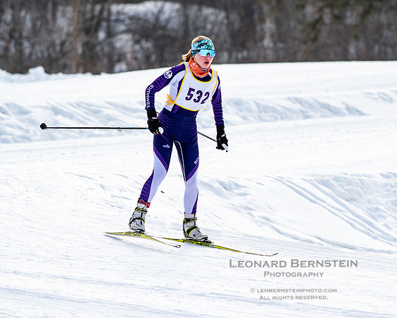 MSHSL State Section 2 Nordic Ski Championships, Theodore Wirth Park, Minneapolis, MN. 7 February  2022.