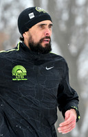 Mixed Loppet: Snowshoe racers and skate skiers