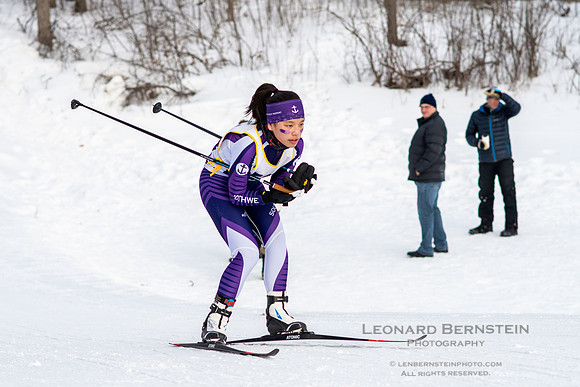 MSHSL State Section 2 Nordic Ski Championships, Theodore Wirth Park, Minneapolis, MN. 7 February  2022.