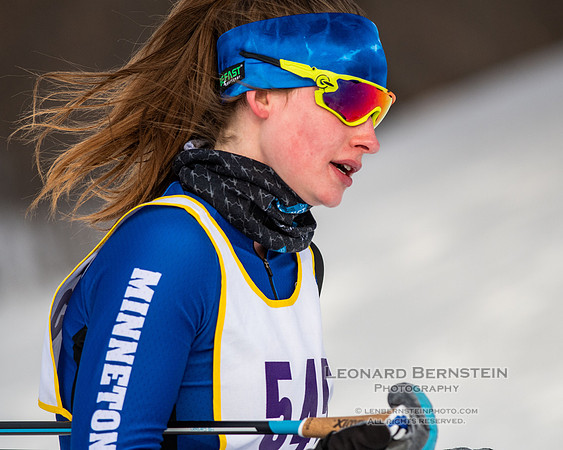 MSHSL State Section 2 Nordic Ski Championship, Theodore Wirth Park, Minneapolis, MN. 7 February  2022.