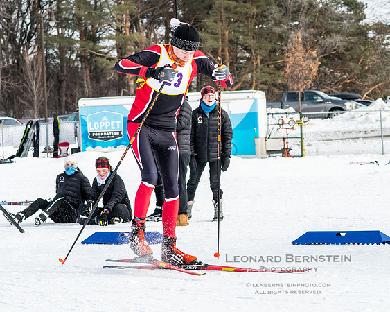 MSHSL State Section 2 Nordic Ski Championships, Theodore Wirth Park, Minneapolis, MN. 7 February  2022.