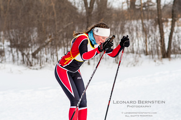 MSHSL State Section 2 Nordic Ski Championships, Theodore Wirth Park, Minneapolis, MN. 7 February  2022.