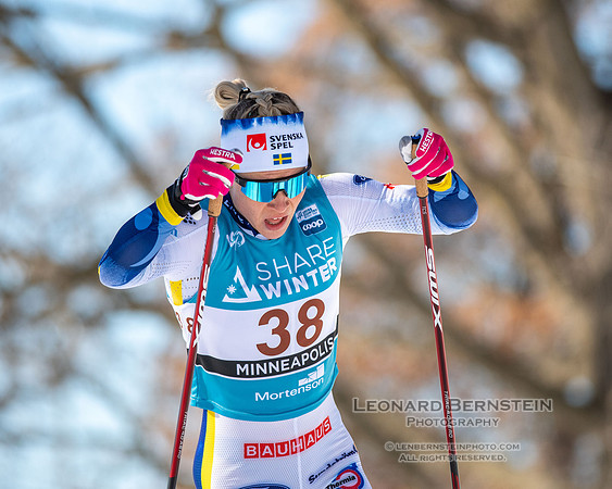 18.02.2024 Minneapolis (USA), Women's 10 km Interval Start Free, Stifel Loppet Cup, COOP FIS World Cup Cross-Country.