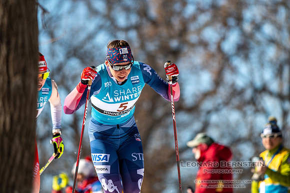 18.02.2024 Minneapolis (USA), Women's 10 km Interval Start Free, Stifel Loppet Cup, COOP FIS World Cup Cross-Country.