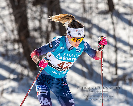 18.02.2024 Minneapolis (USA), Women's 10 km Interval Start Free, Stifel Loppet Cup, COOP FIS World Cup Cross-Country.