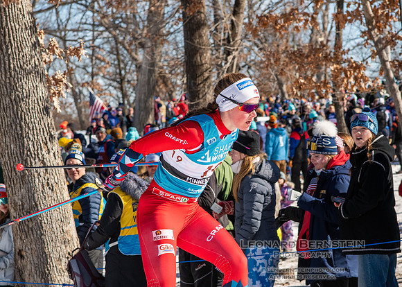 18.02.2024 Minneapolis (USA), Women's 10 km Interval Start Free, Stifel Loppet Cup, COOP FIS World Cup Cross-Country.