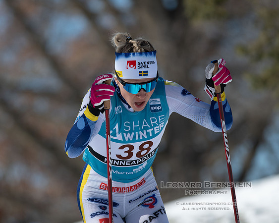 18.02.2024 Minneapolis (USA), Women's 10 km Interval Start Free, Stifel Loppet Cup, COOP FIS World Cup Cross-Country.