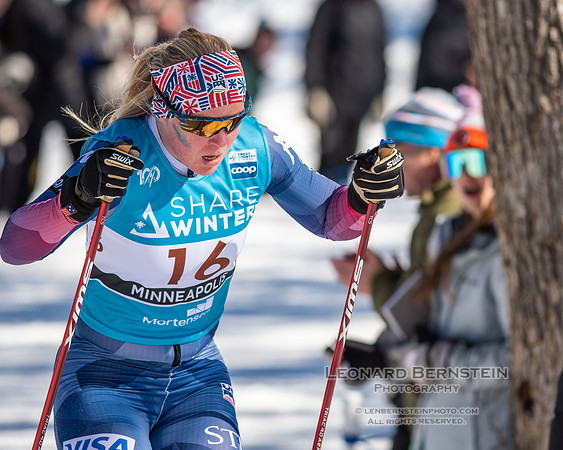18.02.2024 Minneapolis (USA), Women's 10 km Interval Start Free, Stifel Loppet Cup, COOP FIS World Cup Cross-Country.