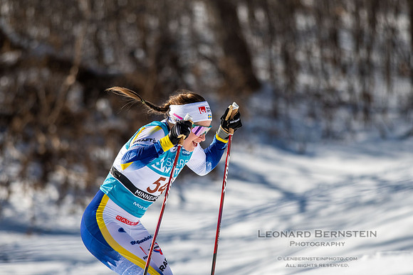 18.02.2024 Minneapolis (USA), Women's 10 km Interval Start Free, Stifel Loppet Cup, COOP FIS World Cup Cross-Country.