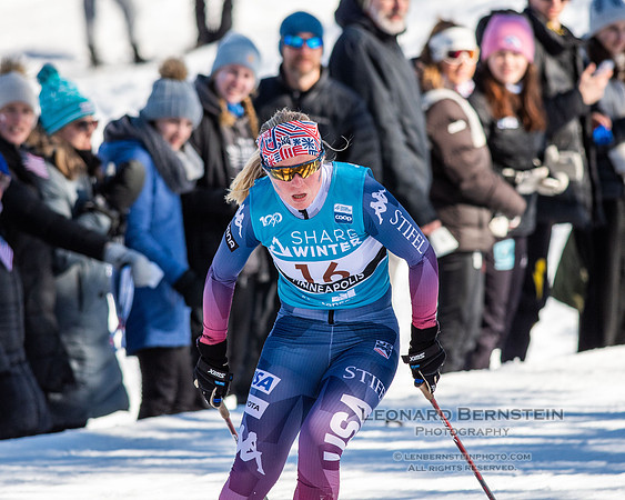 18.02.2024 Minneapolis (USA), Women's 10 km Interval Start Free, Stifel Loppet Cup, COOP FIS World Cup Cross-Country.