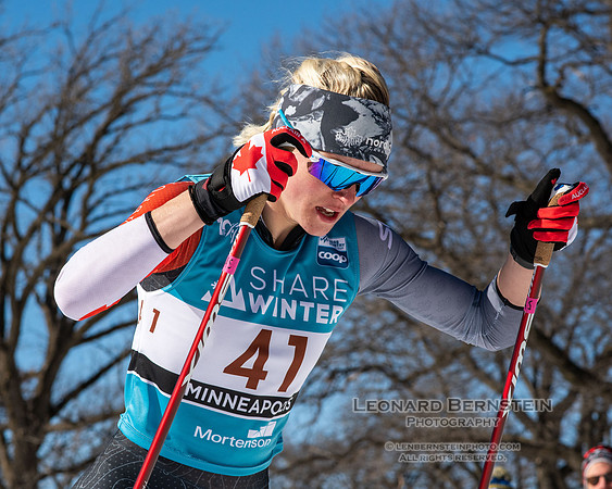 18.02.2024 Minneapolis (USA), Women's 10 km Interval Start Free, Stifel Loppet Cup, COOP FIS World Cup Cross-Country.