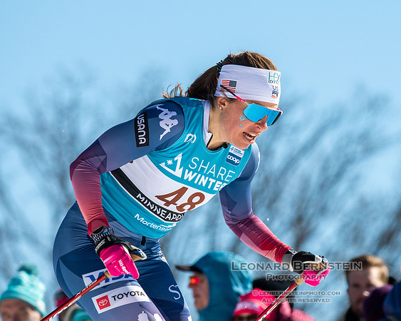 18.02.2024 Minneapolis (USA), Women's 10 km Interval Start Free, Stifel Loppet Cup, COOP FIS World Cup Cross-Country.