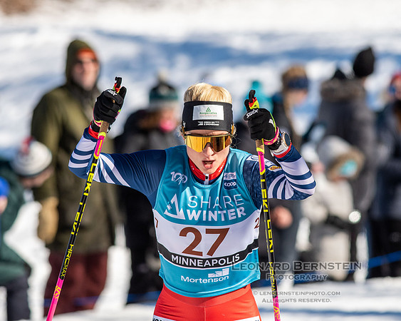 18.02.2024 Minneapolis (USA), Women's 10 km Interval Start Free, Stifel Loppet Cup, COOP FIS World Cup Cross-Country.