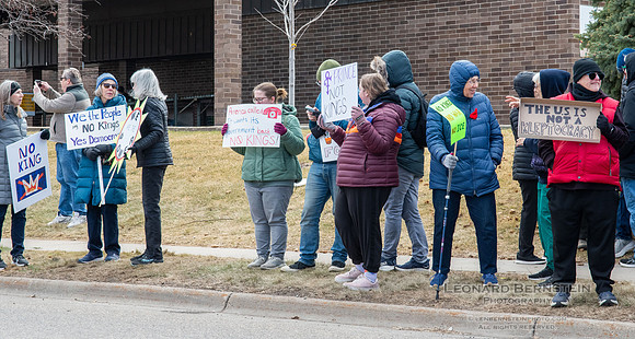 No Kings Rally - St. Louis Park, Minnesota. March 28, 2026.