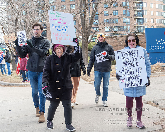 No Kings Rally - St. Louis Park, Minnesota. March 28, 2026.