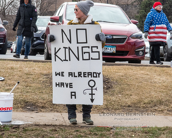 No Kings Rally - St. Louis Park, Minnesota. March 28, 2026.