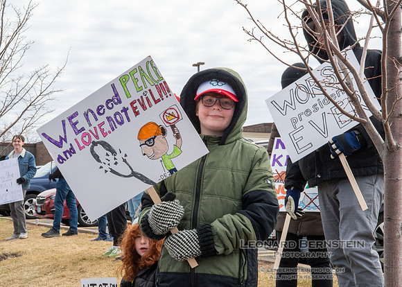 No Kings Rally - St. Louis Park, Minnesota. March 28, 2026.