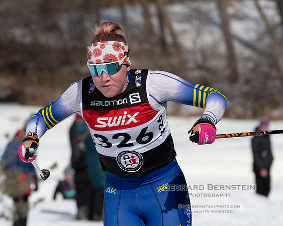 Junior Nationals Sprints, Theodore Wirth Park, Minneapolis, MN. 9 March 2022.