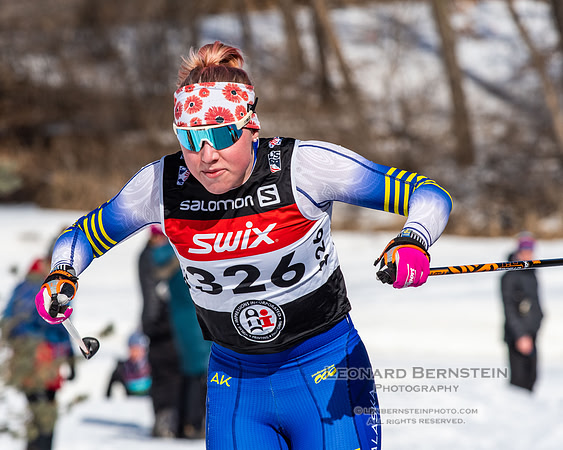 Junior Nationals Sprints, Theodore Wirth Park, Minneapolis, MN. 9 March 2022.