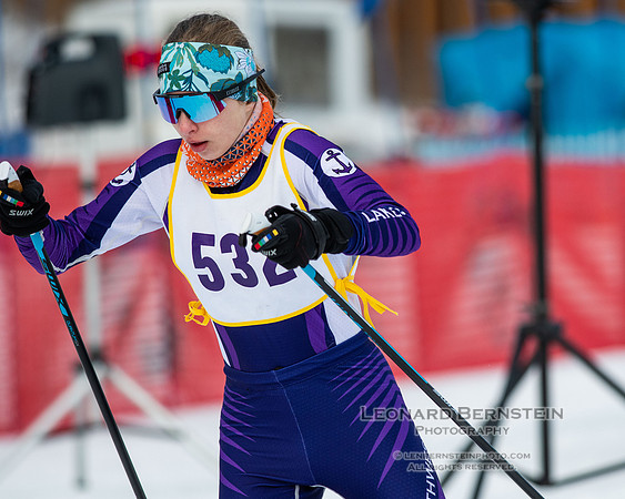 MSHSL State Section 2 Nordic Ski Championships, Theodore Wirth Park, Minneapolis, MN. 7 February  2022.