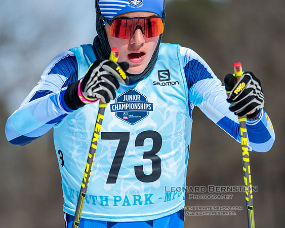 Junior Nationals Classic Races, Theodore Wirth Park, Minneapolis, MN. 11 March 2022.