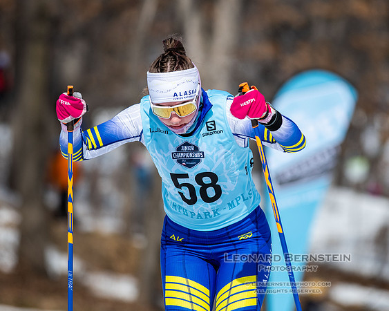 Junior Nationals Classic Races, Theodore Wirth Park, Minneapolis, MN. 11 March 2022.