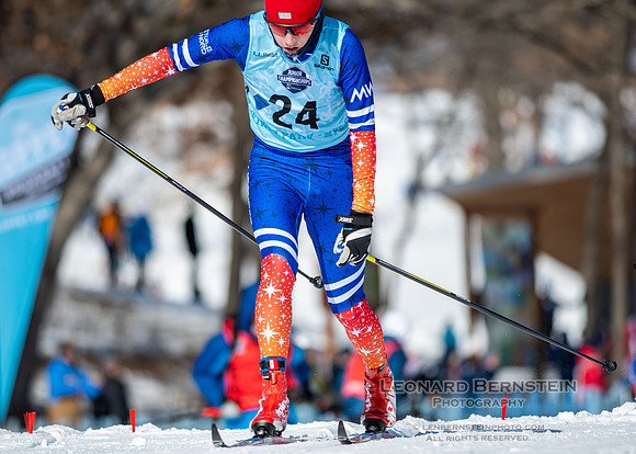 Junior Nationals Classic Races, Theodore Wirth Park, Minneapolis, MN. 11 March 2022.