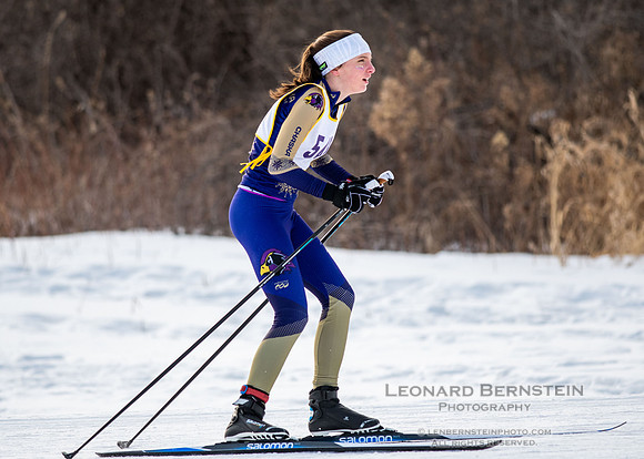 MSHSL State Section 2 Nordic Ski Championships, Theodore Wirth Park, Minneapolis, MN. 7 February  2022.