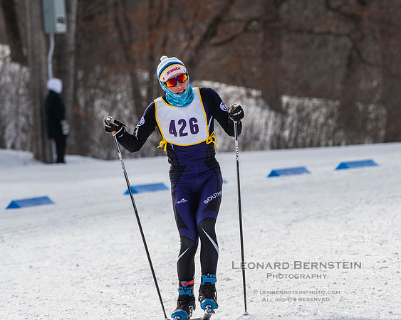 MSHSL State Section 2 Nordic Ski Championships, Theodore Wirth Park, Minneapolis, MN. 7 February  2022.