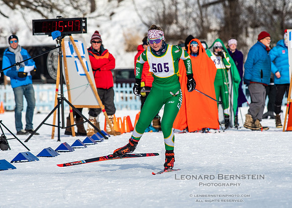 MSHSL State Section 2 Nordic Ski Championships, Theodore Wirth Park, Minneapolis, MN. 7 February  2022.