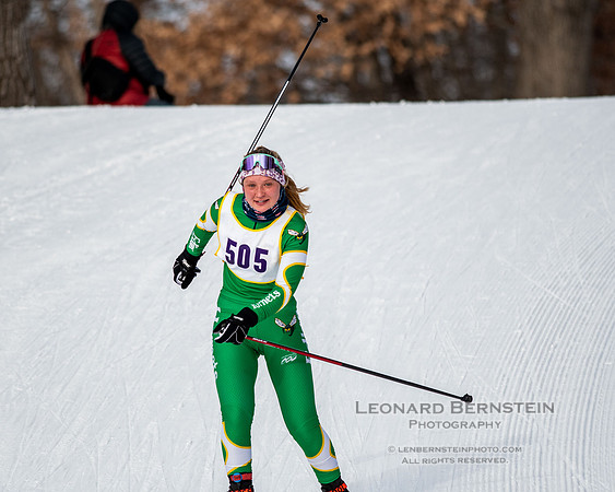 MSHSL State Section 2 Nordic Ski Championships, Theodore Wirth Park, Minneapolis, MN. 7 February  2022.