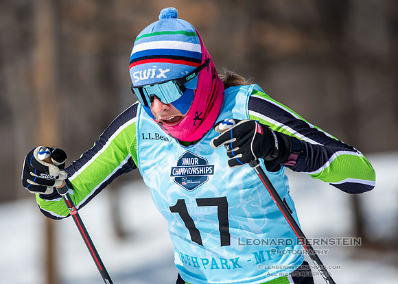 Junior Nationals Classic Races, Theodore Wirth Park, Minneapolis, MN. 11 March 2022.