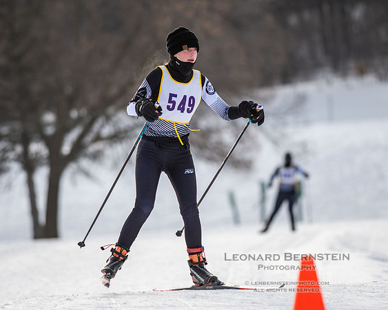 MSHSL State Section 2 Nordic Ski Championships, Theodore Wirth Park, Minneapolis, MN. 7 February  2022.