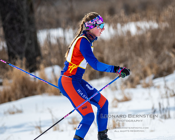 MSHSL State Section 2 Nordic Ski Championships, Theodore Wirth Park, Minneapolis, MN. 7 February  2022.