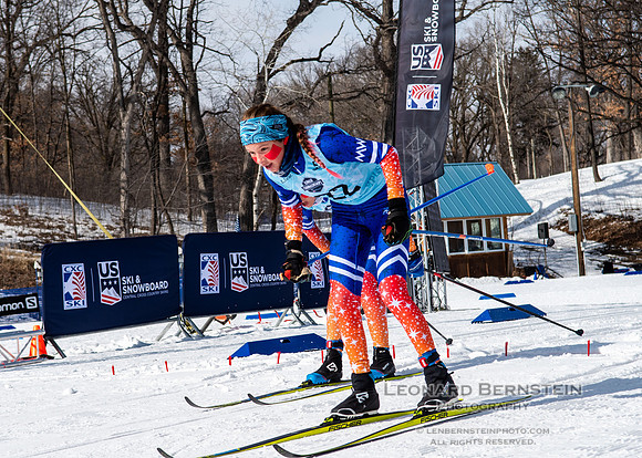 Junior Nationals Classic Races, Theodore Wirth Park, Minneapolis, MN. 11 March 2022.