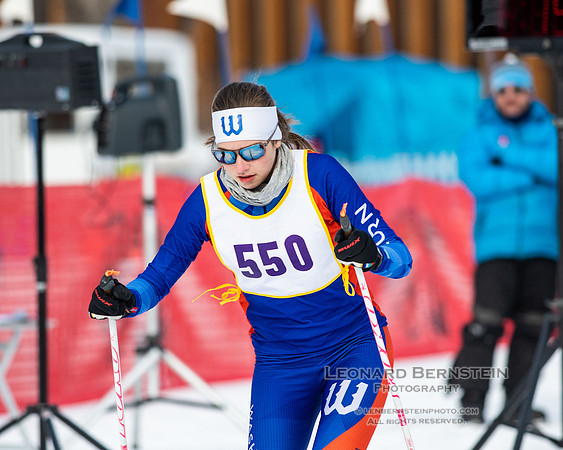 MSHSL State Section 2 Nordic Ski Championships, Theodore Wirth Park, Minneapolis, MN. 7 February  2022.