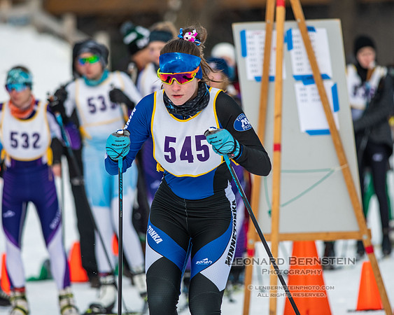 MSHSL State Section 2 Nordic Ski Championships, Theodore Wirth Park, Minneapolis, MN. 7 February  2022.