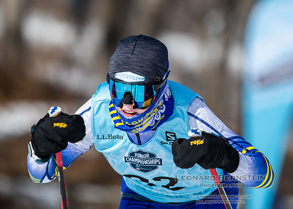 Junior Nationals Classic Races, Theodore Wirth Park, Minneapolis, MN. 11 March 2022.