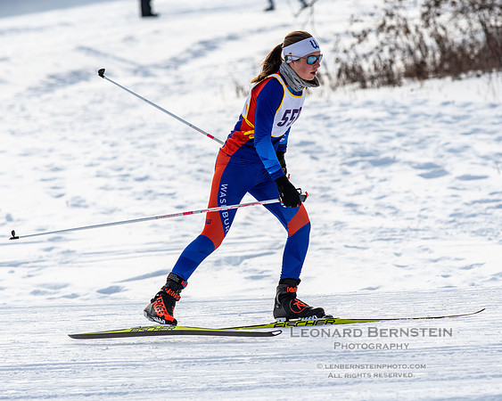 MSHSL State Section 2 Nordic Ski Championships, Theodore Wirth Park, Minneapolis, MN. 7 February  2022.