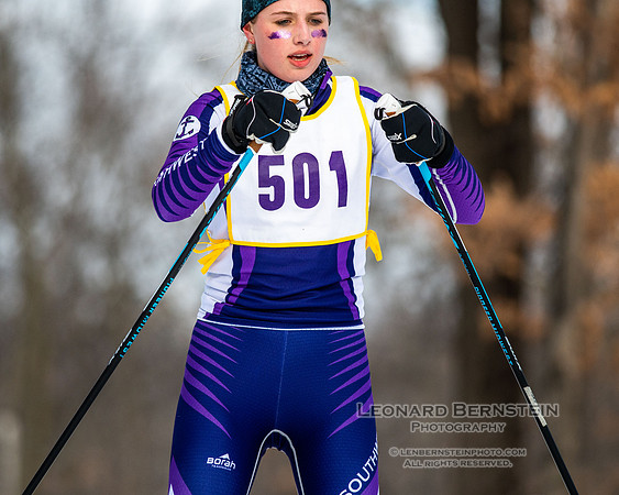 MSHSL State Section 2 Nordic Ski Championships, Theodore Wirth Park, Minneapolis, MN. 7 February  2022.