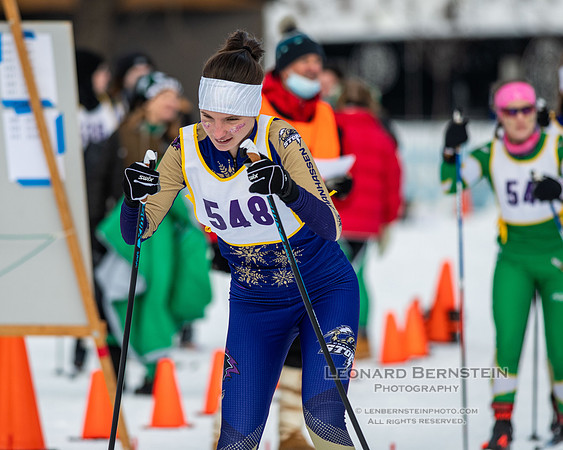 MSHSL State Section 2 Nordic Ski Championships, Theodore Wirth Park, Minneapolis, MN. 7 February  2022.