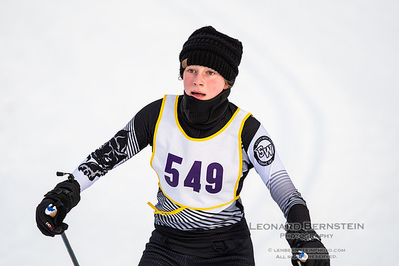 MSHSL State Section 2 Nordic Ski Championships, Theodore Wirth Park, Minneapolis, MN. 7 February  2022.