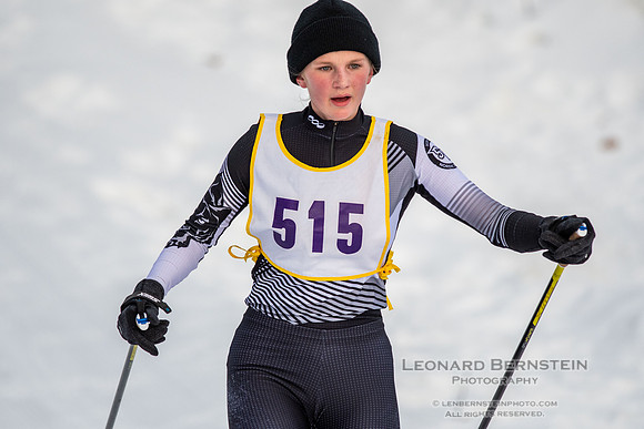 MSHSL State Section 2 Nordic Ski Championships, Theodore Wirth Park, Minneapolis, MN. 7 February  2022.