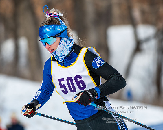 MSHSL State Section 2 Nordic Ski Championships, Theodore Wirth Park, Minneapolis, MN. 7 February  2022.