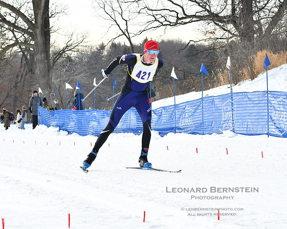 MSHSL State Section 2 Nordic Ski Championship, Theodore Wirth Park, Minneapolis, MN. 7 February  2022.
