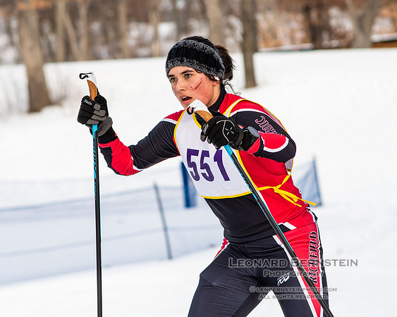 MSHSL State Section 2 Nordic Ski Championships, Theodore Wirth Park, Minneapolis, MN. 7 February  2022.