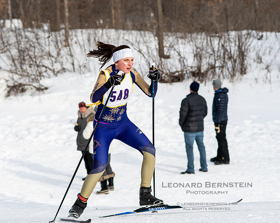 MSHSL State Section 2 Nordic Ski Championships, Theodore Wirth Park, Minneapolis, MN. 7 February  2022.