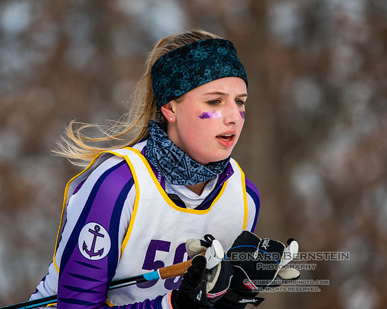 MSHSL State Section 2 Nordic Ski Championships, Theodore Wirth Park, Minneapolis, MN. 7 February  2022.
