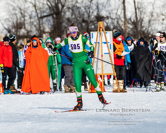 MSHSL State Section 2 Nordic Ski Championships, Theodore Wirth Park, Minneapolis, MN. 7 February  2022.
